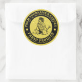 自家栽培ガーデンフレッシュラベルテンプレート ラウンドシール (バッグ)