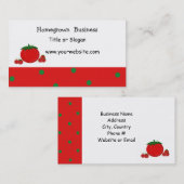 自家栽培トマトエ事業 名刺 (正面/裏面)