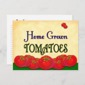 自家栽培トマトカスタムレシピカード ポストカード (正面/裏面)
