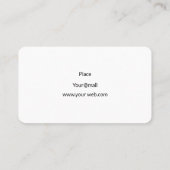 自家用自動車又はタクシーエレガントブラックビジネスカード 名刺 (裏面)