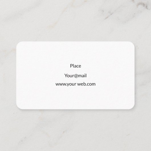 自家用自動車又はタクシーエレガントブラックビジネスカード 名刺 (裏面)