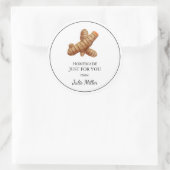 自家製あなただけのターメリックラベル ラウンドシール (バッグ)