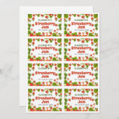 自家製いちごジャムのラベルのダウンロード シーズンカード (正面/裏面)