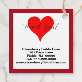 自家製いちご保存感謝ハート フェイバータグ