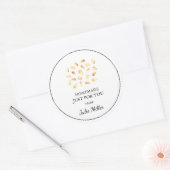 自家製ごま種子ラベル ラウンドシール (封筒)