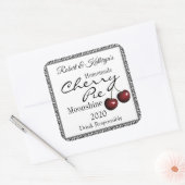 自家製さくらんぼパイムーンシャインパーソナライズされた スクエアシール (封筒)