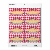 自家製さくらんぼパイ市松模様にプバック ラベル (フルシート)