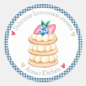 自家製のおいしいスイーツ ラウンドシール (正面)