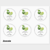 自家製のためだけのライムラベル ラウンドシール (シート)