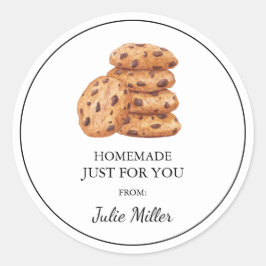 自家製のみチョコレートクッキーのラベル ラウンドシール