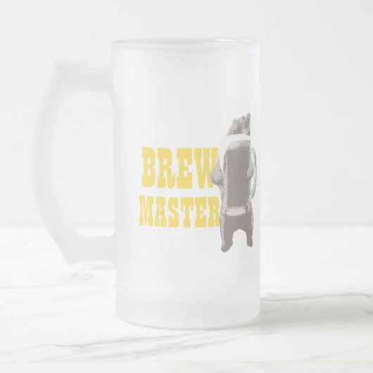 自家製のもののBrewmasterくまのビールのジョッキ フロストグラスビールジョッキ (左)