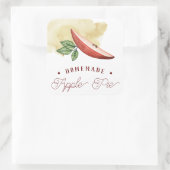 自家製のアップルパイラベル スクエアシール (バッグ)