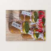 自家製のチュトニーオニオンパイナップルキッチンギフト ジグソーパズル (横)