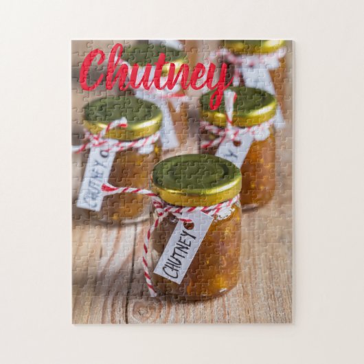 自家製のチュトニーオニオンパイナップルキッチンギフト ジグソーパズル (縦)