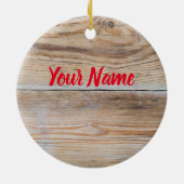 自家製のチュトニーオニオンパイナップルキッチンギフト セラミックオーナメント (裏面)