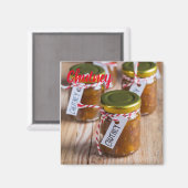 自家製のチュトニーオニオンパイナップルキッチンギフト マグネット (正面/裏面)