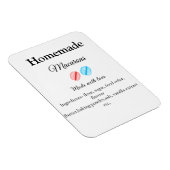 自家製のマカロンに愛Bで作った食材を加える マグネット (右側)