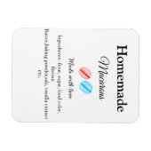 自家製のマカロンに愛Bで作った食材を加える マグネット (横)