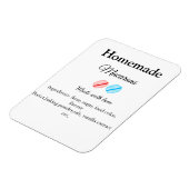 自家製のマカロンに愛Bで作った食材を加える マグネット (左側)