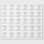 自家製のマカロンに愛Bで作った食材を加える ラッピングペーパー (フラット)