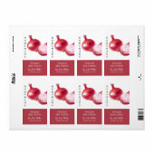 自家製のモダンな赤い玉ねぎのピクルス ラベル (フルシート)