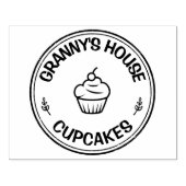 自家製の大型フードベーカリーパーソナライズされたロゴ ラバースタンプ (インプリント)