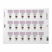 自家製の赤ブドウ果汁保存用ラベル ラベル (フルシート)