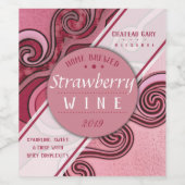 自家製の赤ワインのコルダイアルパーソナライズされた ワインラベル (シングルラベル)