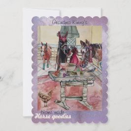 自家製の馬のグッズのホリデーカード シーズンカード