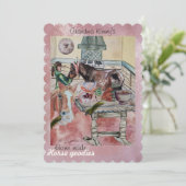 自家製の馬のグッズのホリデーカード シーズンカード (スタンド正面)