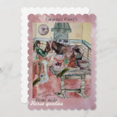 自家製の馬のグッズのホリデーカード シーズンカード (正面/裏面)