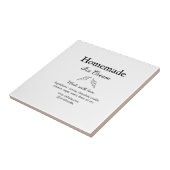 自家製アイスクリームに愛で作った食材を加える タイル (側面)