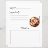 自家製アイスクリームのレシピブックページ (正面/裏面)