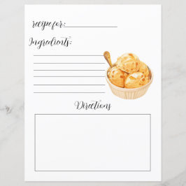 自家製アイスクリームのレシピブックページ