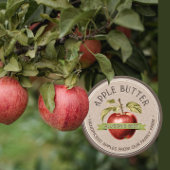 自家製アップルサイダーグランジフォントクラフトとブラウン ラウンドシール