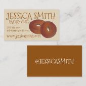 自家製アップルサイダードーナツDounnuts Baker Chef 名刺 (正面/裏面)