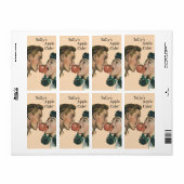 自家製アップルサイダーワインボトルラベル ラベル (フルシート)