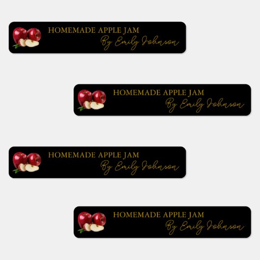 自家製アップルジャム薄ラベル ラベル (グループ)