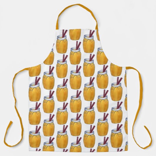 自家製アップルソース瓶缶詰食品アップルソース エプロン (正面)