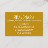 自家製アップルソース瓶缶詰食品アップルソース 名刺 (裏面)