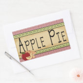 自家製アップルパイおもしろいシール 長方形シール (封筒)
