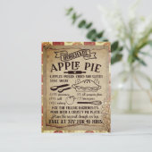 自家製アップルパイレシピ|はがき ポストカード (スタンド正面)