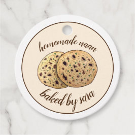 自家製インディアンナン焼いたパン フェイバータグ