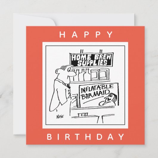 自家製インフレータブルバーメイド漫画 カード (正面)