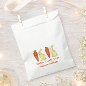 自家製イースターキャンディバニーラビットキャロットトリート フェイバーバッグ (クリップ留めされた状態)