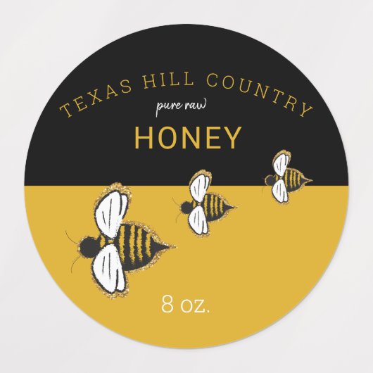 自家製ウォーターカラービー純生蜂蜜ラベル ラベル (デザイン2)