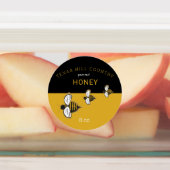 自家製ウォーターカラービー純生蜂蜜ラベル ラベル (貼付)