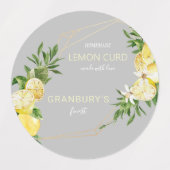 自家製ウォーターカラーリモンチェロカードラベル ラベル (デザイン2)