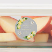 自家製ウォーターカラーリモンチェロカードラベル ラベル (貼付)