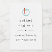 自家製エッグノグギフトラベル – スパイススパイス熟成 ワインラベル (シングルラベル)